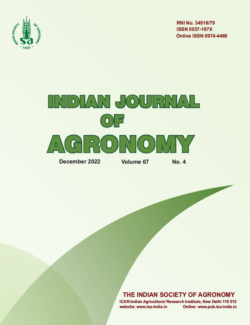 Indian Journal of Agronomy – The Indian Society of Agronomy